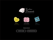 Tablet Screenshot of couleur-diamants.com